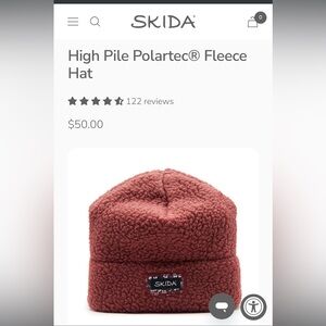 NWT Skida Polartec High Pile Hat